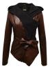 WOMAN LEATHER JACKET CODE: 05-W-11560 (BROWN-ANTIQUE)